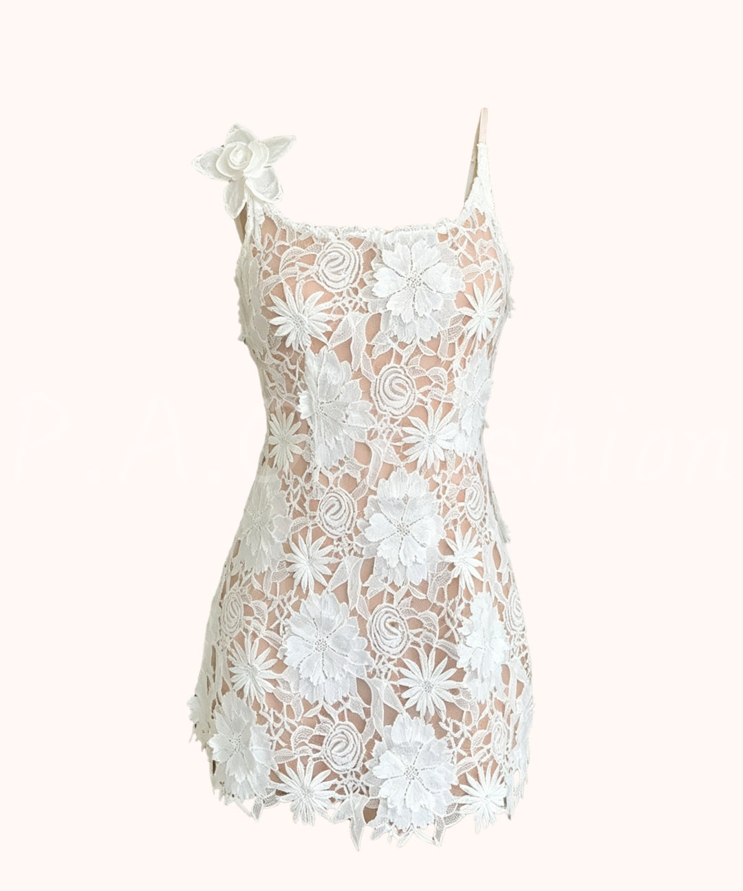 3D Lace Slip Dress[Available Now]