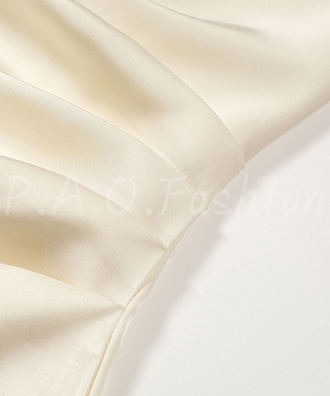 Asymmetric Satin Ribbon Mini Dress