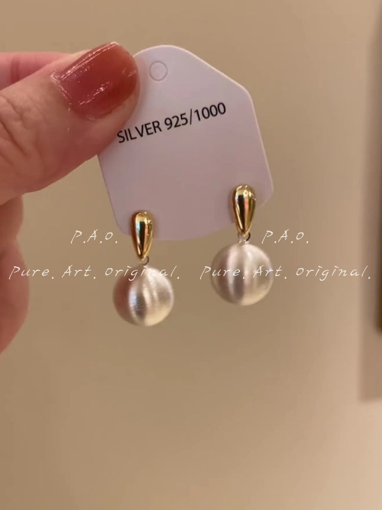 GILDED ORB STUDS