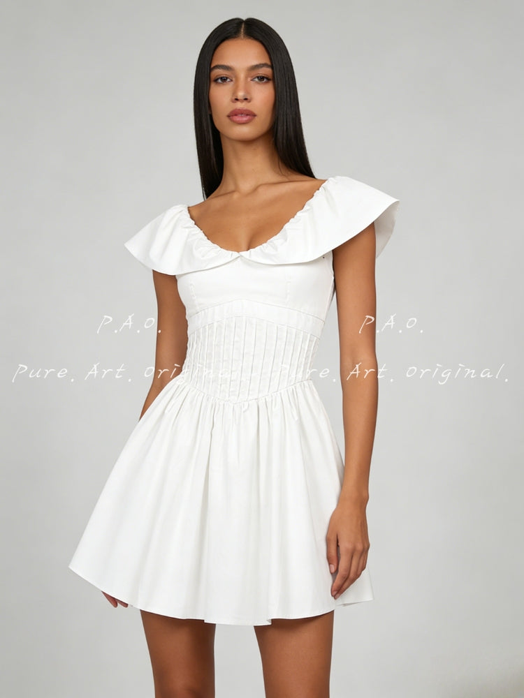Hourglass Puff Mini Dress