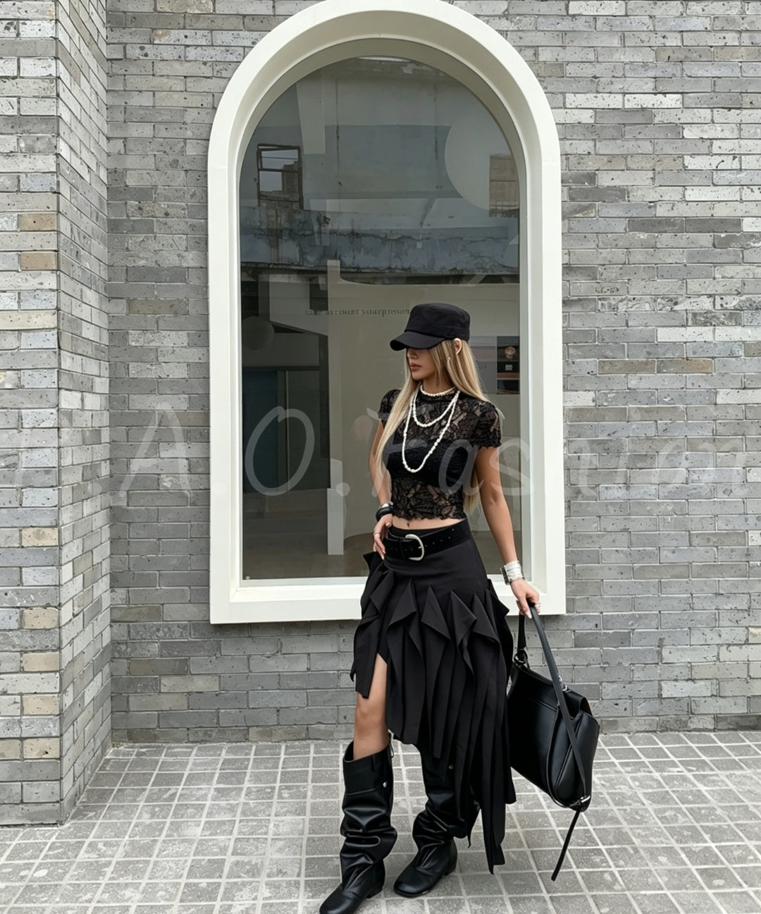 Ruched Lace Crop Top