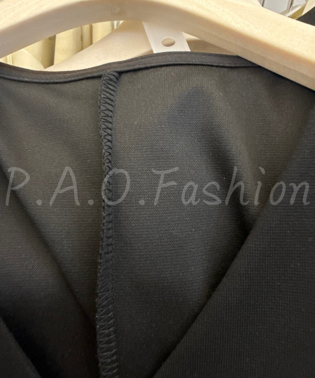Black & White Contrast Peplum Top & Straight Skirt Set