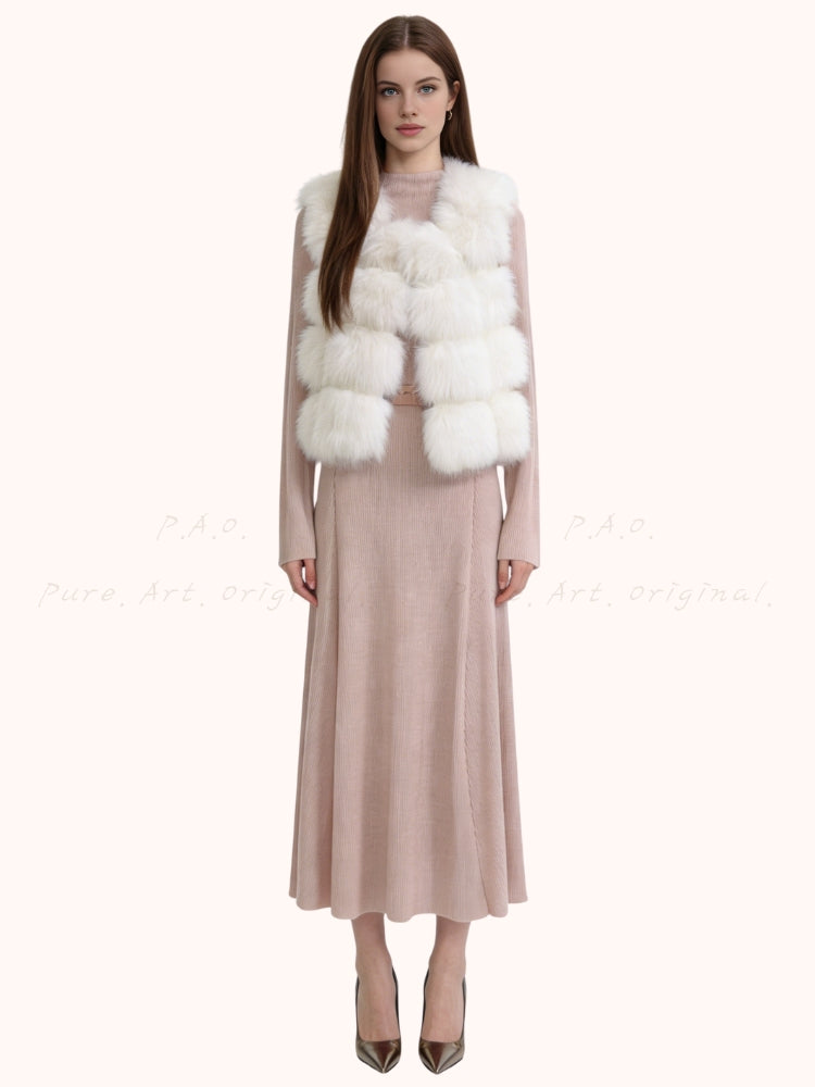 Snowland Faux Fur Sleeveless Vest