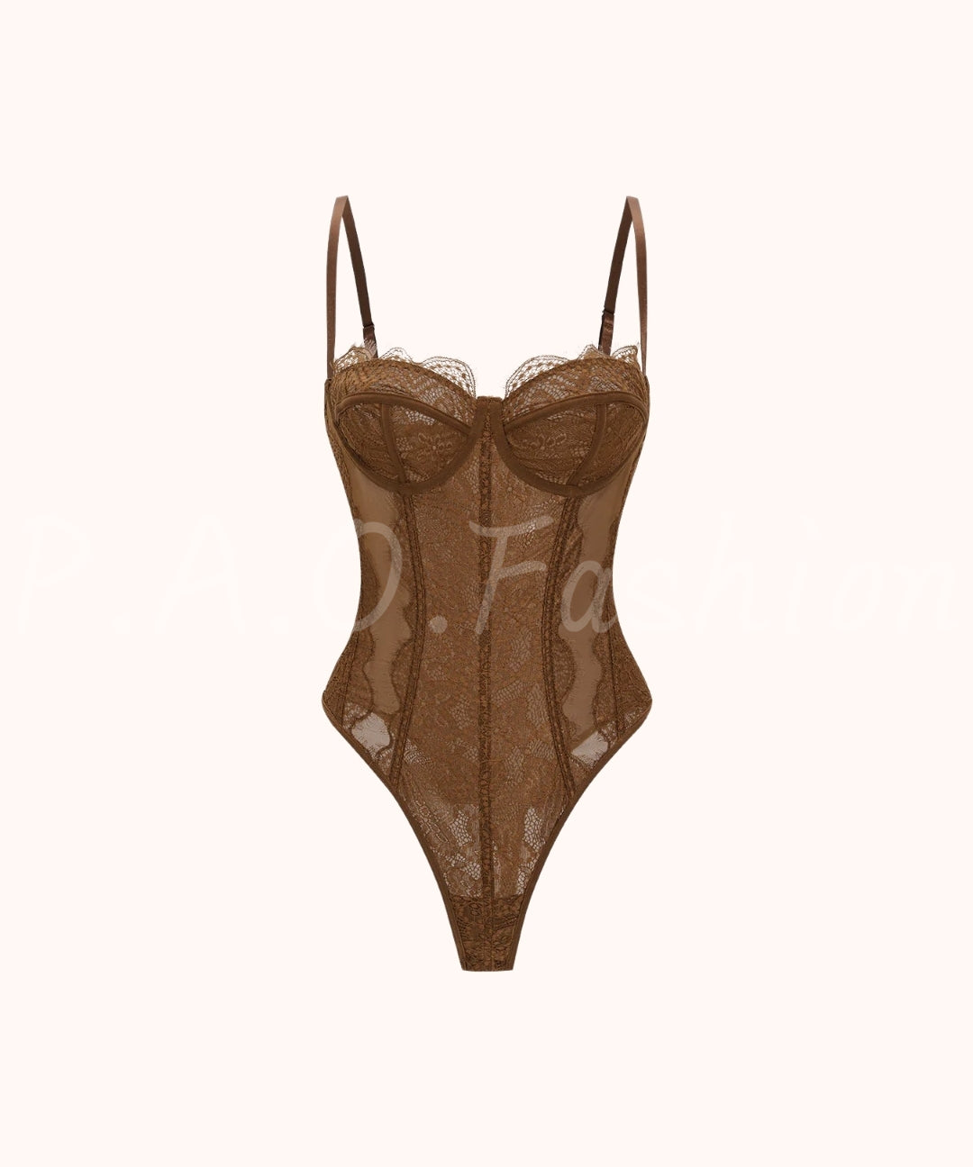 Mesh Sheer Patchwork Bustier Corset Slip Sleeveless Bodysuit[Available Now]