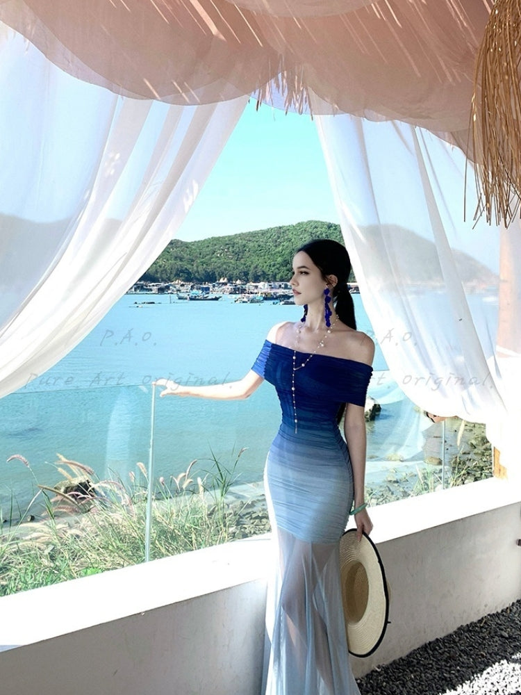 NARA STRAPLESS DRESS