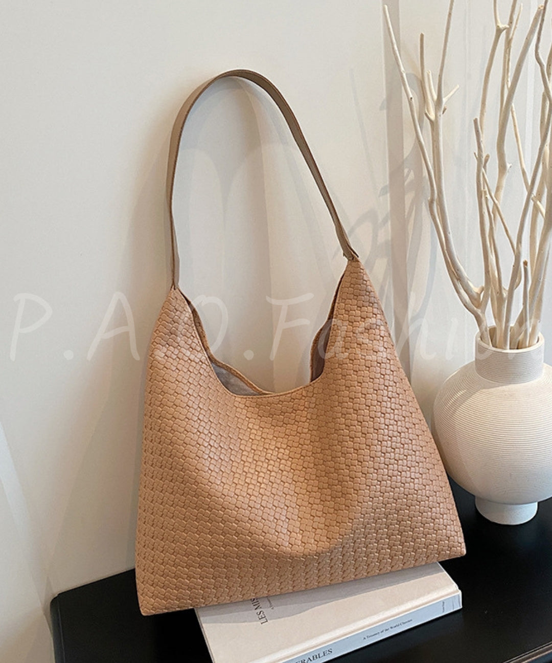 Woven Texture Large Capacity Tote Bag