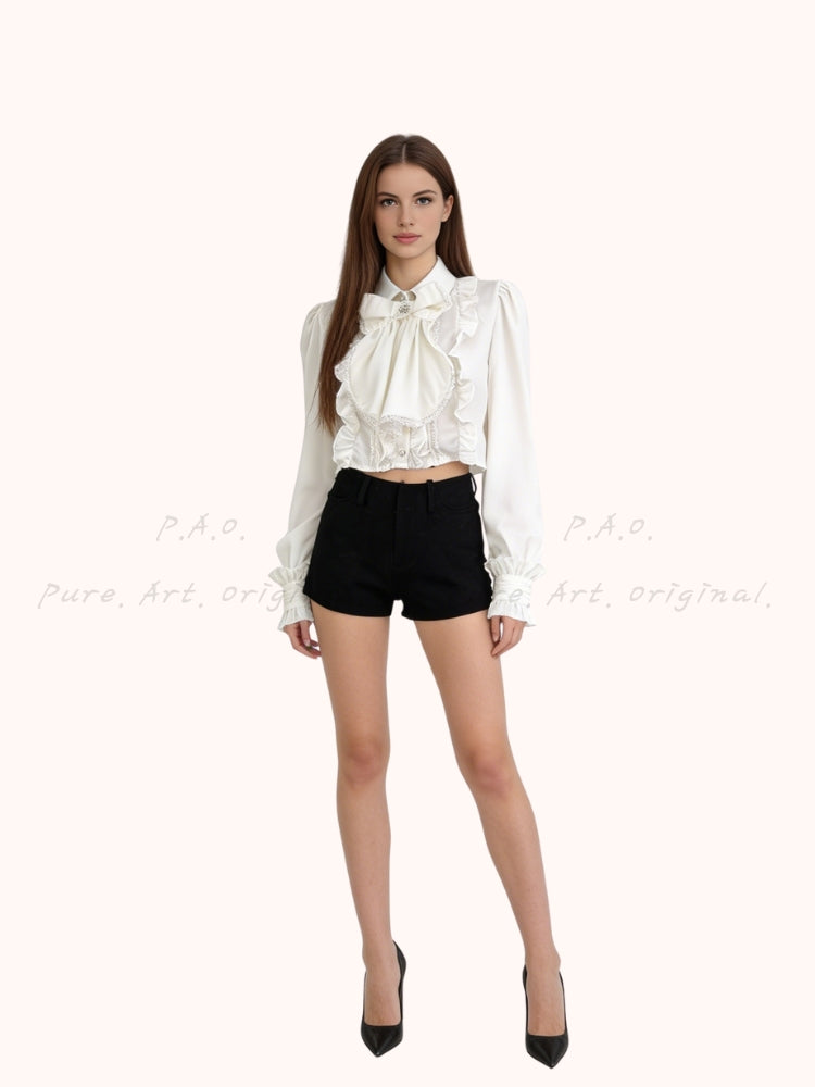 ELISE BOW BLOUSE