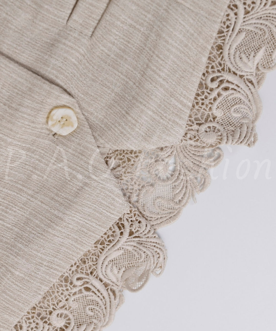 Bohemian Lace Trim Vest & Lantern Pants Set[Available Now]