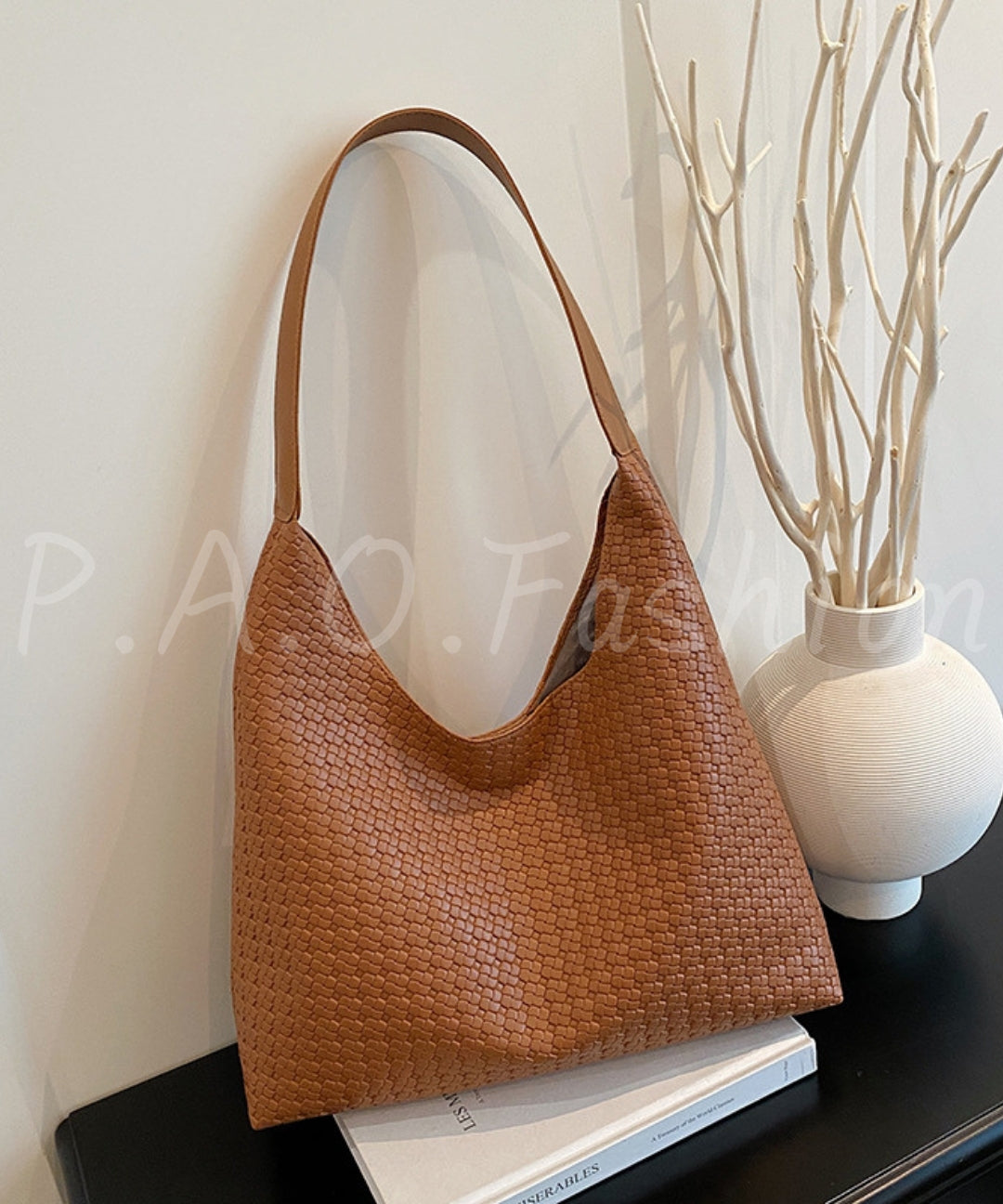 Woven Texture Large Capacity Tote Bag