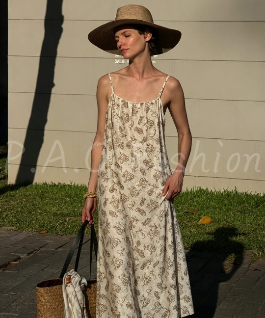 Print Cami Maxi Dress[Available Now]