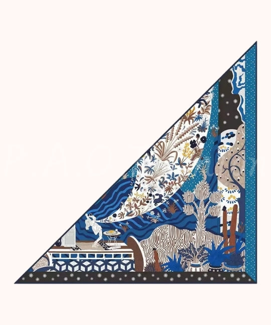 Fantasy Garden Print Multiway Scarf