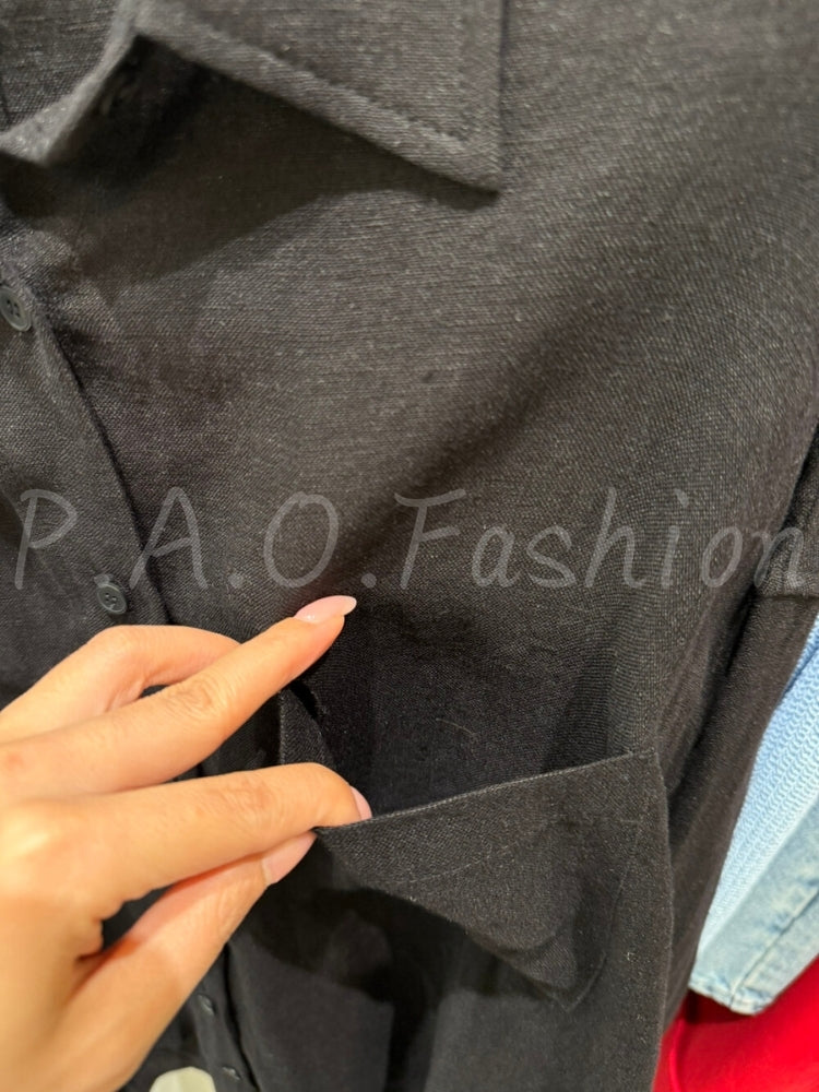 100% Linen Oversized Sun Shirt
