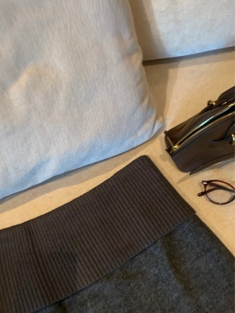 Vintage Wool-Blend Mini Skirt