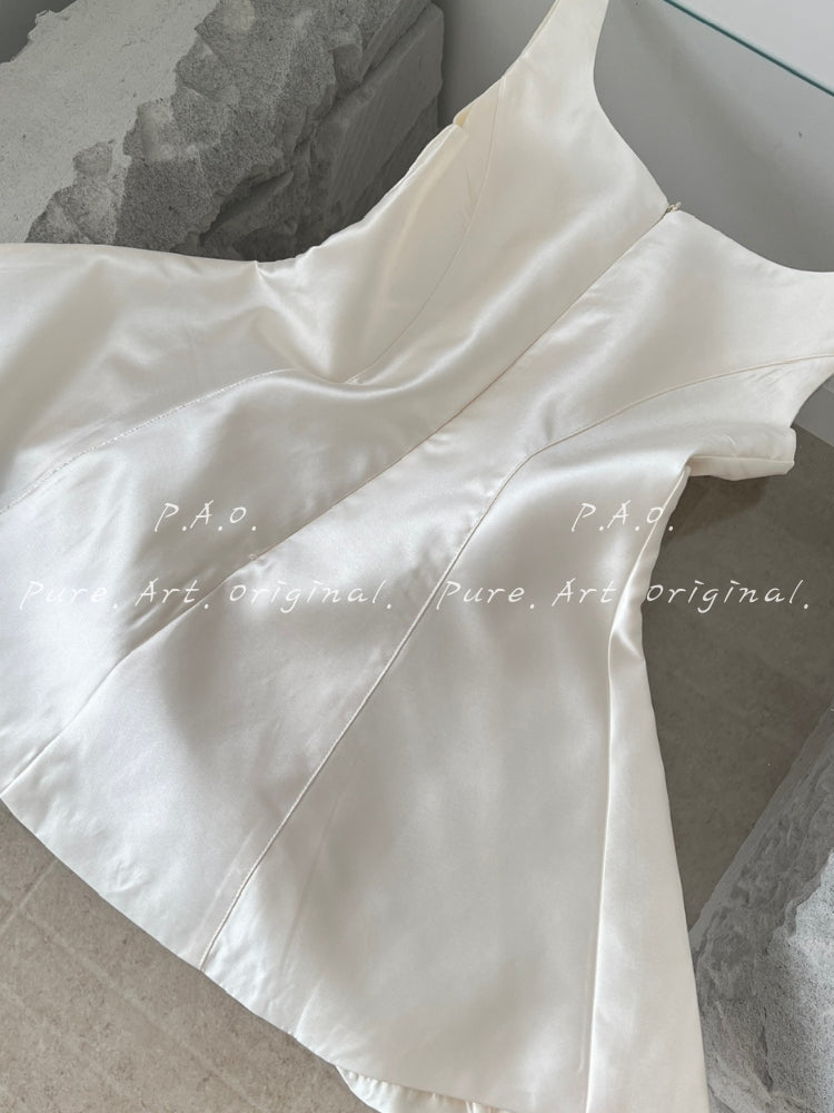 AVA BOW DETAIL A-LINE MINI DRESS