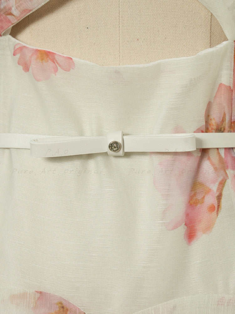 Twist Cutout Rhinestone Strap Maxi Dress