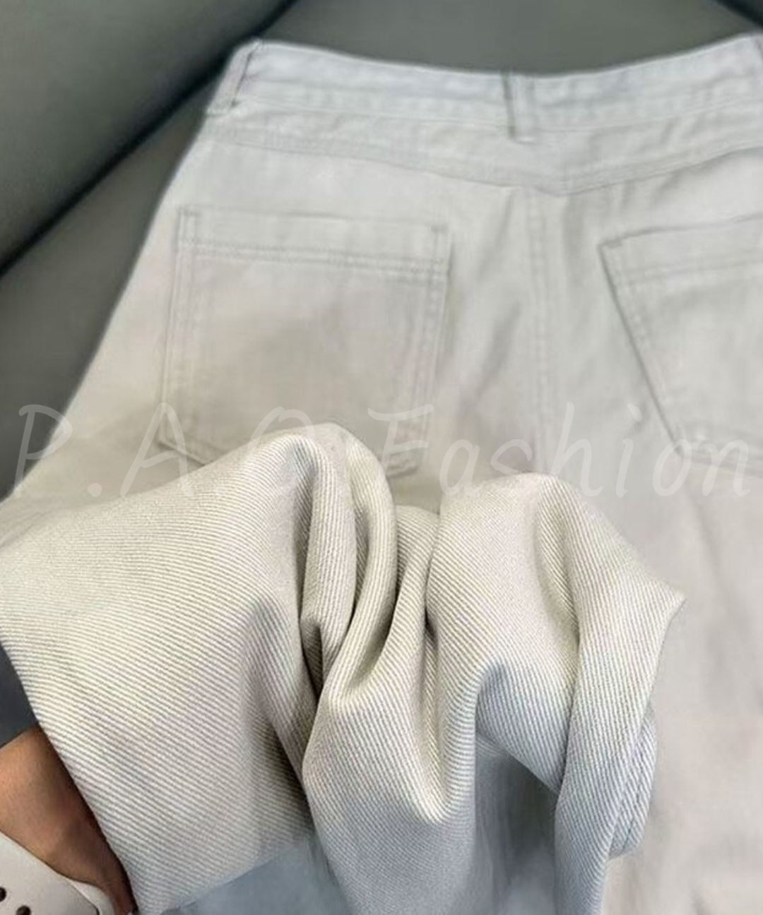 High Waist Button Front Wide Leg Jeans