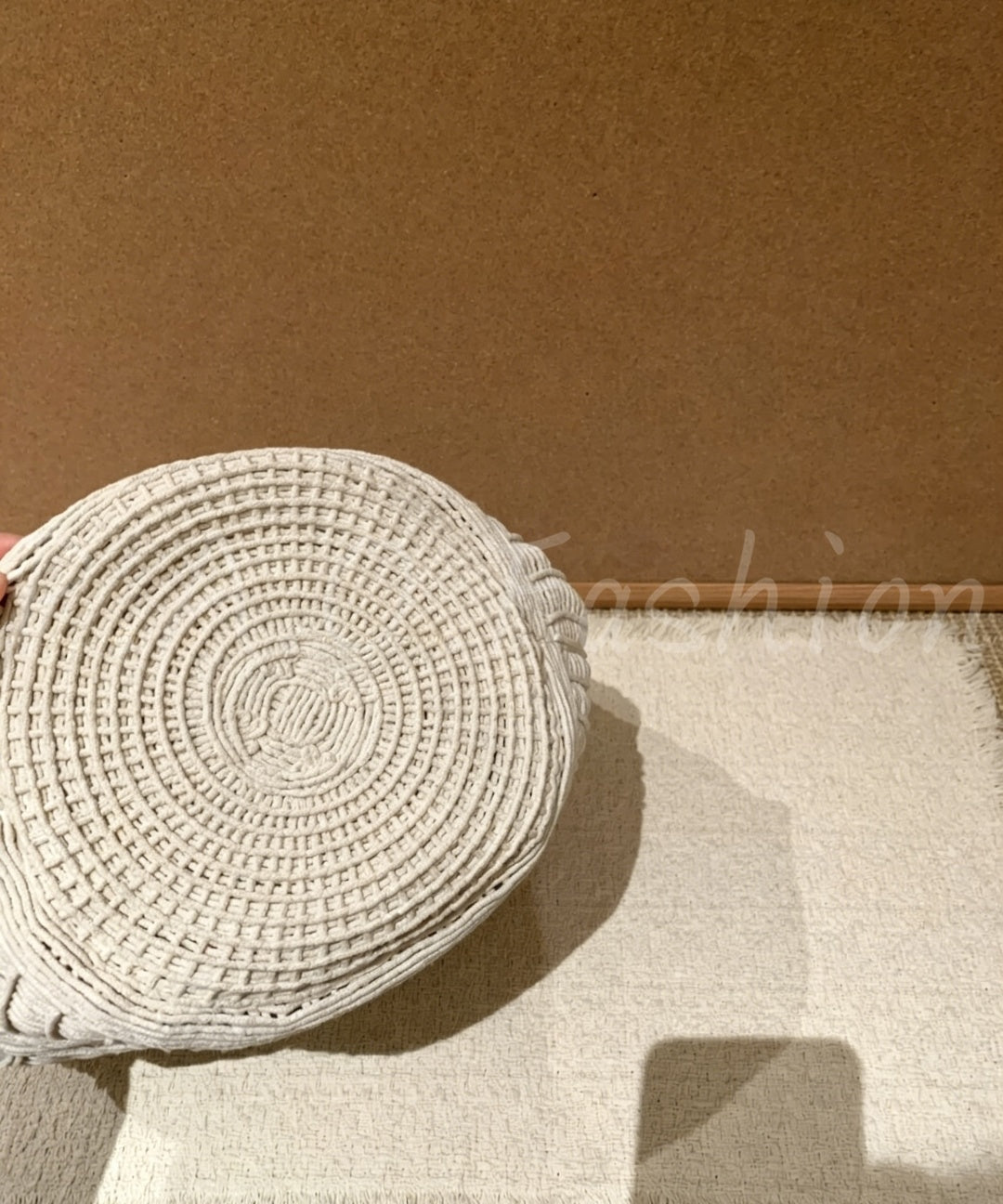 Handmade Crochet Open-Knit Tote Shoulder Bag