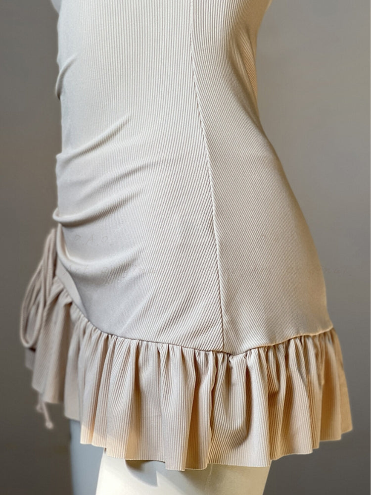 Strapless Bandeau One-Piece Swimsuit