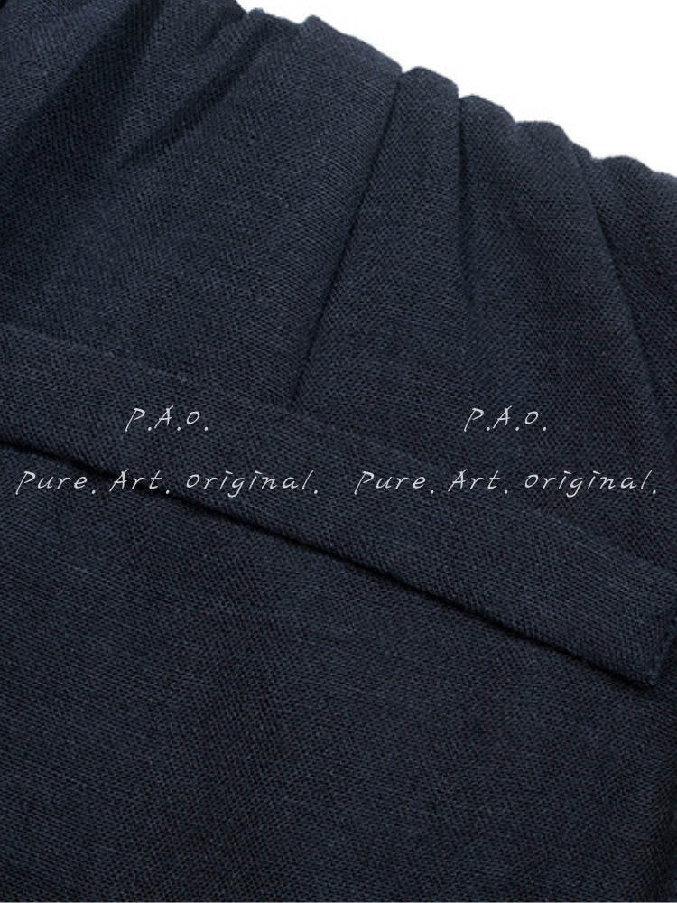 Minimal Linen-Feel Two-Piece Set