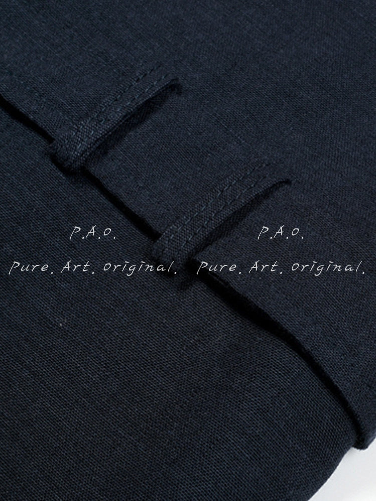 Minimal Linen-Feel Two-Piece Set