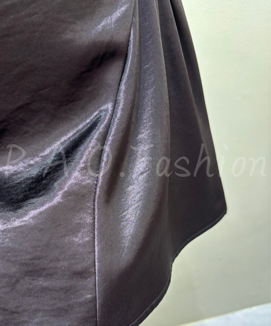 Satin One-Shoulder A-Line Dress[Available Now]