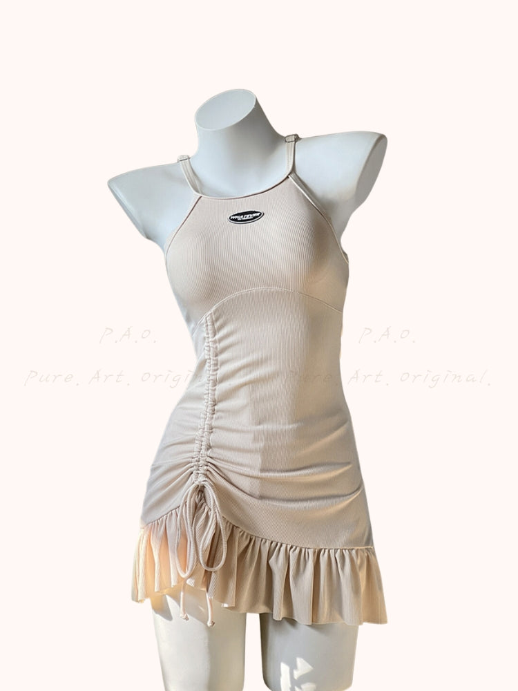 Strapless Bandeau One-Piece Swimsuit