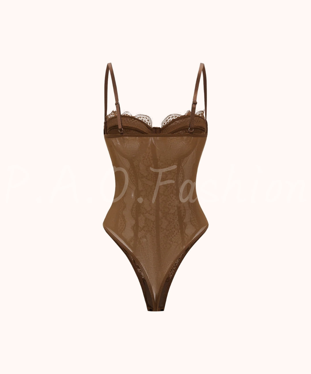 Mesh Sheer Patchwork Bustier Corset Slip Sleeveless Bodysuit[Available Now]