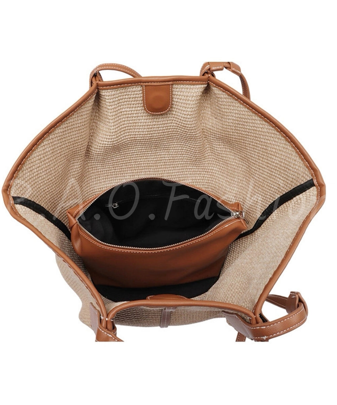 Raffia Woven Large Capacity Tote Bag