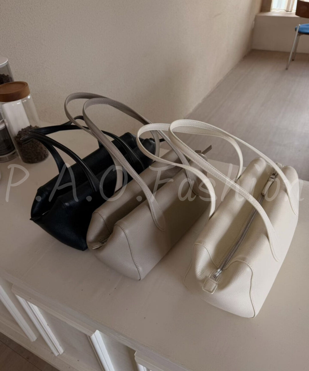 Minimalist Genuine Leather Shoulder Bag
