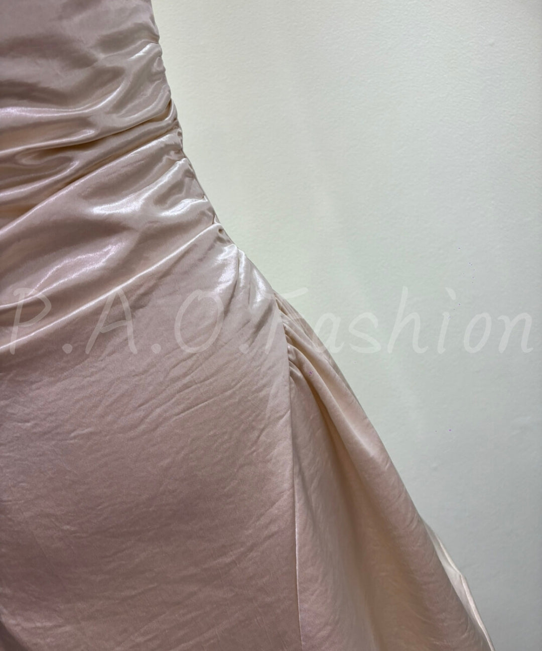 Satin One-Shoulder A-Line Dress[Available Now]